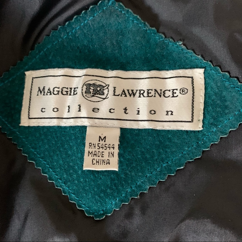 🚫SOLD•E✝️SY🚫 Vintage Maggie Lawrence Collection Leather Coat - Picture 9 of 10